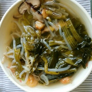 エビと小松菜の中華スープ